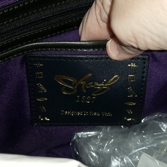 SHARIF 💜 WOW Melange Needlepoint Hobo Boho Bag (Brown) purse💜 - Picture 13 of 16